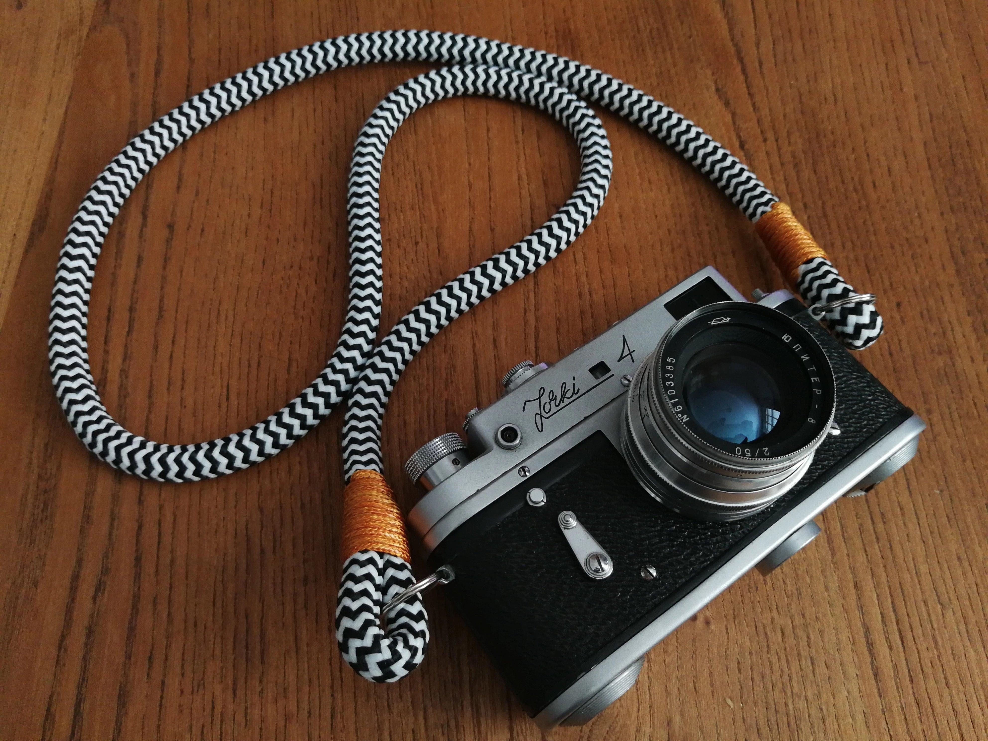 Black-White Acrylic Camera Strap - Image 3